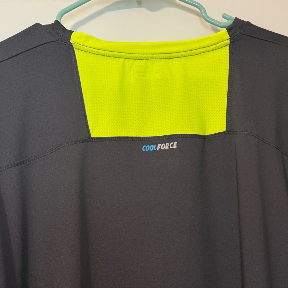 CoolForce Dri-Power 360 Shirt 2XL – Gray & Neon Yellow Activewear Mens - Picture 14 of 16
